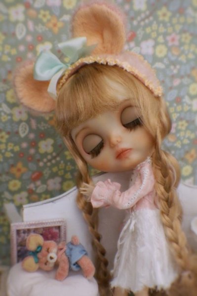 Photo7: pink smiling bear headband (7)