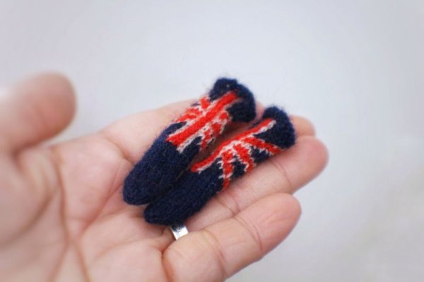 Photo4: Union Jack socks in navy (4)