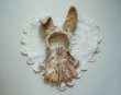 Photo9: Sleeping bunny vintage color flower bowknot headband (9)