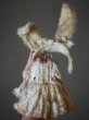 Photo5: Sleeping bunny vintage color flower bowknot headband (5)