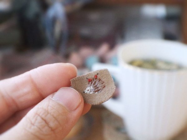 Photo7: hedgehog and cherry 2 side bag (7)