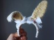 Photo1: Sleeping bunny white color flower bowknot headband (1)