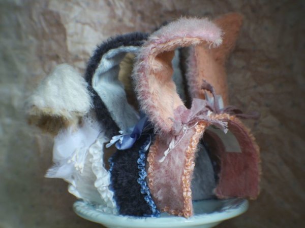 Photo6: Sleeping bunny white color flower bowknot headband (6)