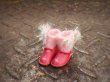 Photo2: pink bowknots mohair socks(Spirited Girl Set) (2)