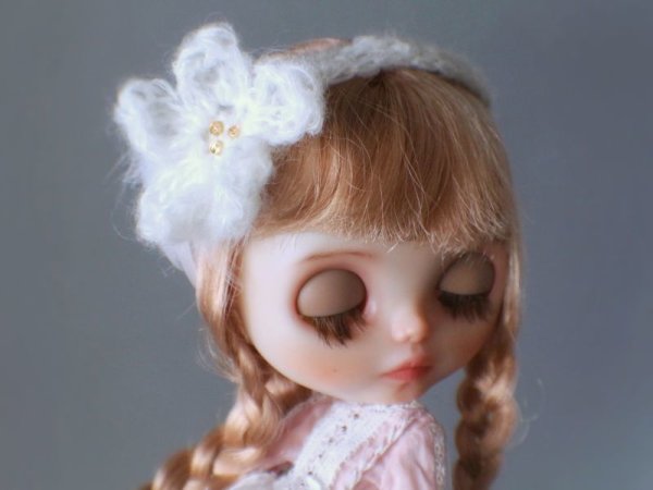 Photo7: light grey mohair flower headband (7)
