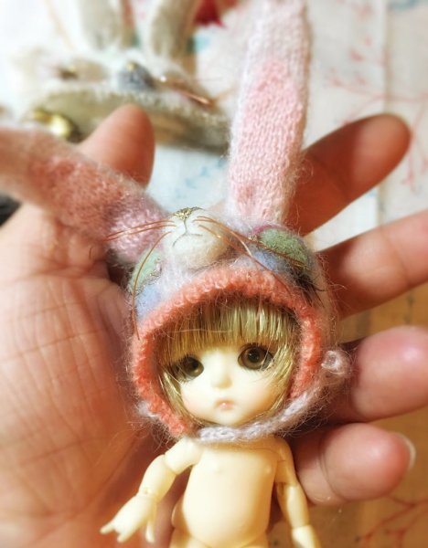 Photo8: sleeping bunny hat (8)