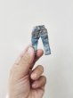 Photo2: detailed denim jeans  (2)