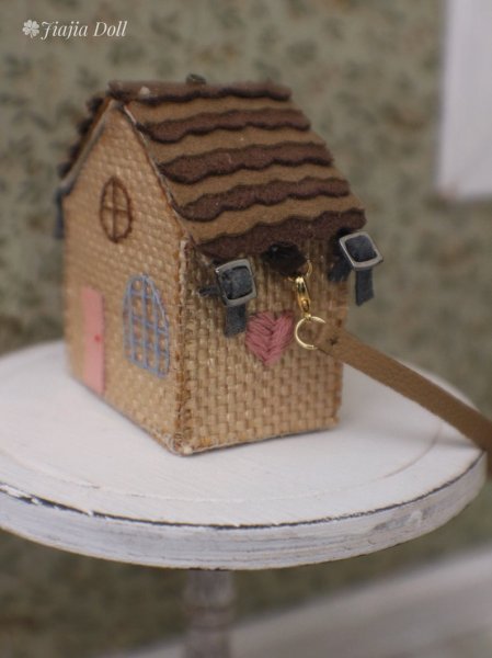 Photo3: hand sewing and embroidered big house bag(of our times ) (3)