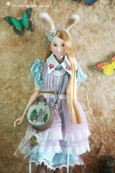 Photo9: mushroom and rabbit ears flower head band（Rabbit Set ） (9)