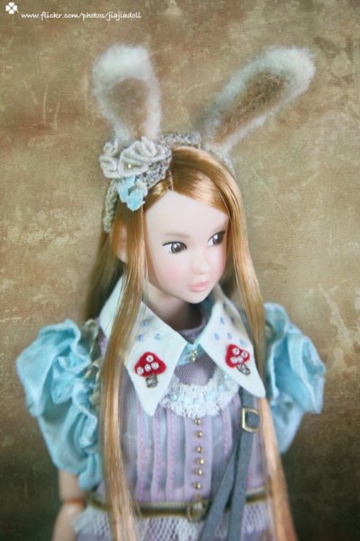 Photo7: mushroom and rabbit ears flower head band（Rabbit Set ） (7)