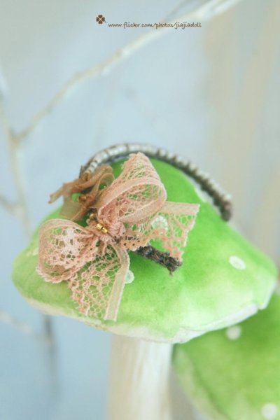 Photo3: pink lace bowknot head band (3)