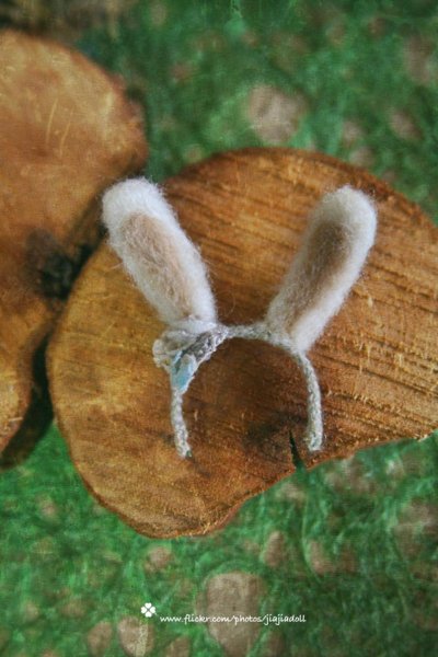 Photo8: mushroom and rabbit ears flower head band（Rabbit Set ） (8)