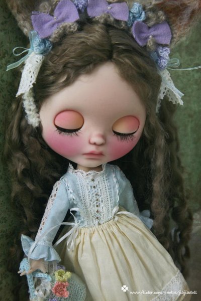 Photo5: 2 Way Squirrel flowers head band（of of Snow Squirrel Winter Set) (5)