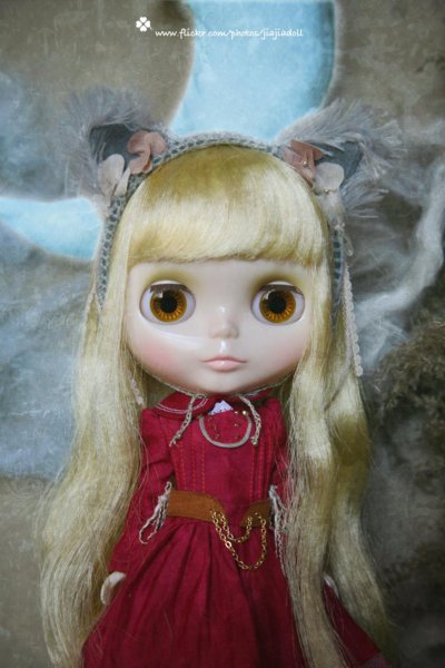 Photo7: grey kitty ears flower head band（Andy's little red dress dream） (7)