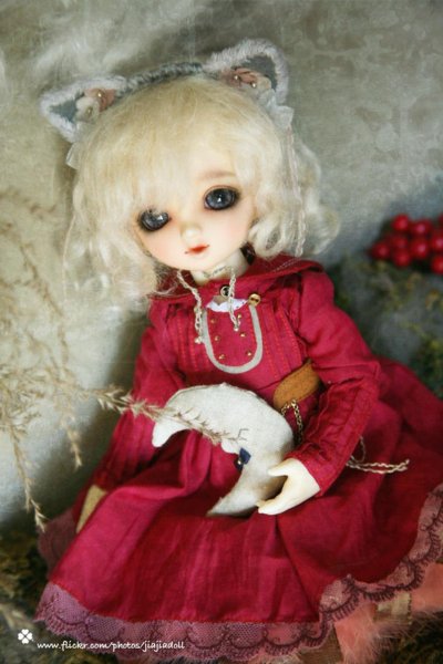 Photo13: grey kitty ears flower head band（Andy's little red dress dream） (13)