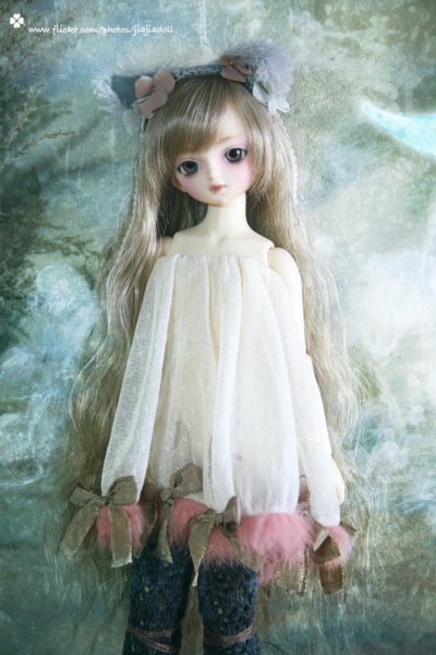 Photo19: grey kitty ears flower head band（Andy's little red dress dream） (19)