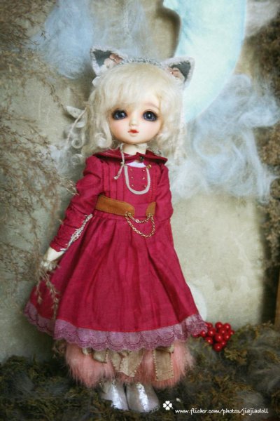 Photo14: grey kitty ears flower head band（Andy's little red dress dream） (14)