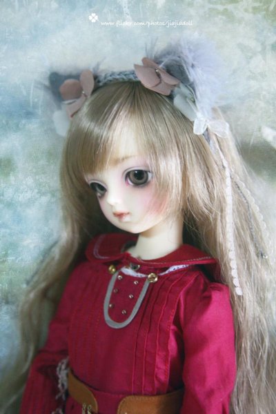 Photo17: grey kitty ears flower head band（Andy's little red dress dream） (17)