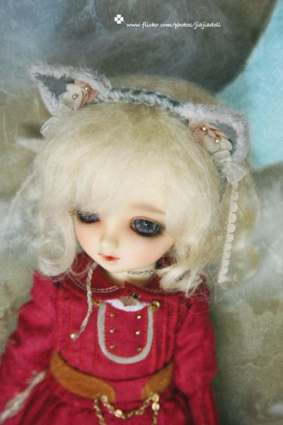 Photo15: grey kitty ears flower head band（Andy's little red dress dream） (15)