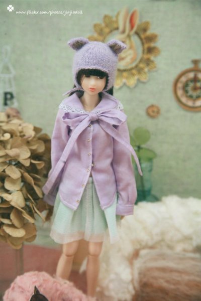 Photo3: violet cat helmet hat (3)