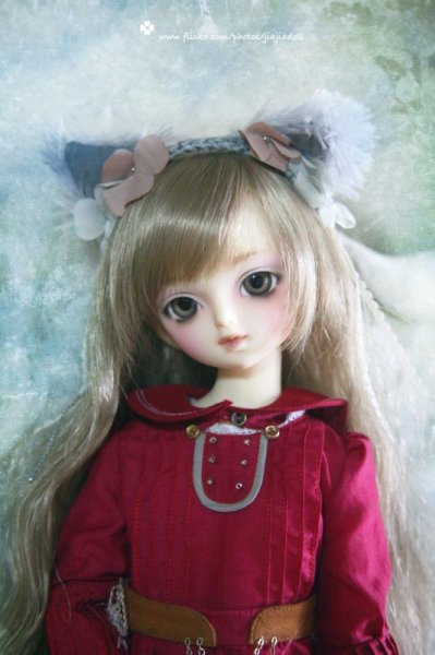 Photo16: grey kitty ears flower head band（Andy's little red dress dream） (16)