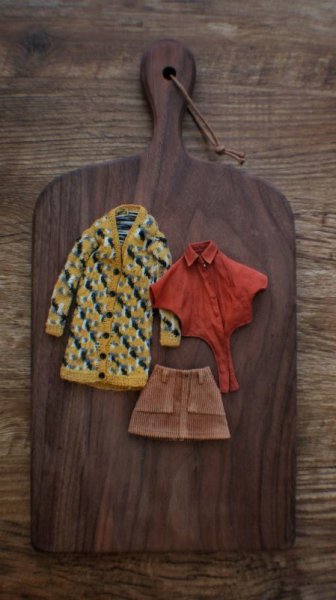 Photo5: Ginger vintage pattern.warmly sweater long style (5)