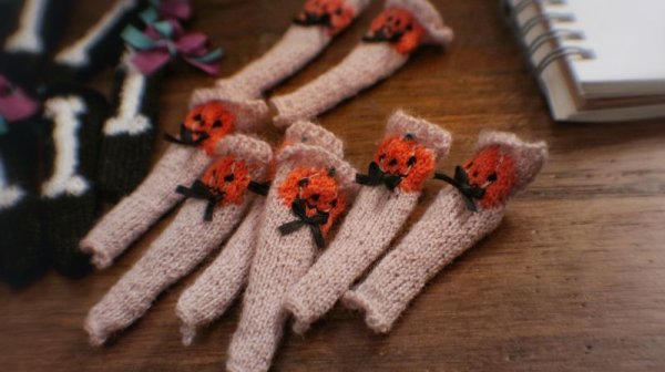 Photo4: Mr.pumpkin socks halloween (4)