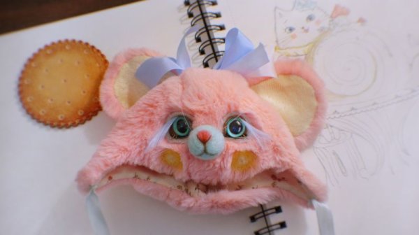 Photo9: strawberry cream bear hat (9)