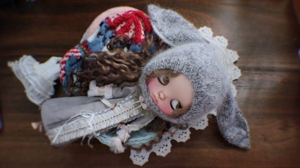 Photo6: bunny hat in pink (6)