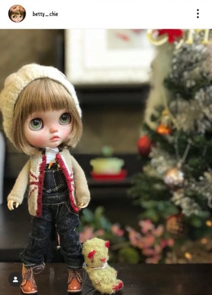 Photo3: Union Jack cardigan in camel (3)