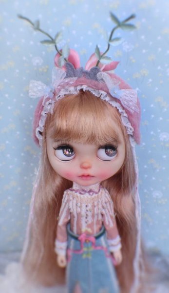 Photo11: many ways to use little pink deer headband (Pure & Peace Blessing to you) (11)