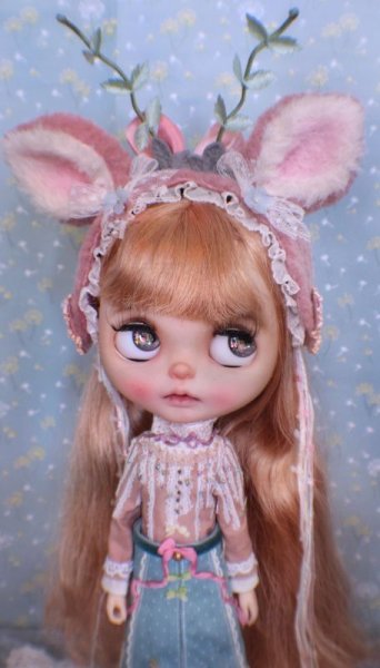 Photo7: many ways to use little pink deer headband (Pure & Peace Blessing to you) (7)