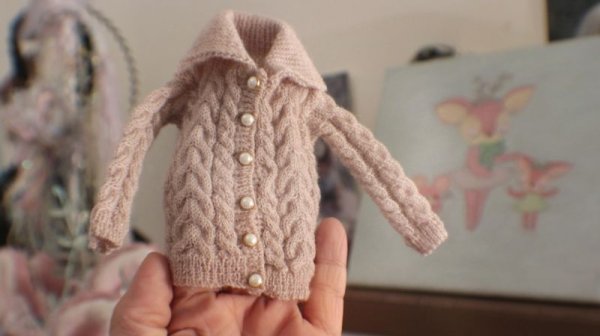 Photo4: cream classical twist sweater (4)