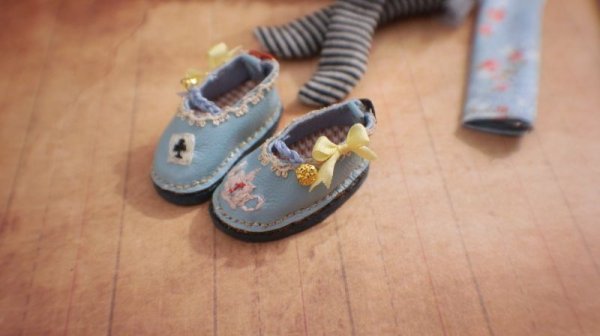Photo3: Alice leather hand embroider shoes. (3)