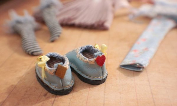 Photo4: Alice leather hand embroider shoes. (4)