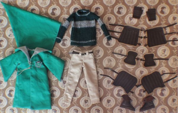 Photo7: Harry Potter Hogwarts School - Slytherin Quidditch sweater (7)