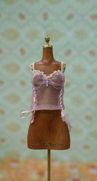 Photo1: translucent corset in smoke pink (1)