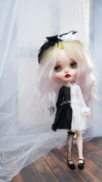 Photo8: Black and white Perfect Angel wings (2 ways to use) (8)