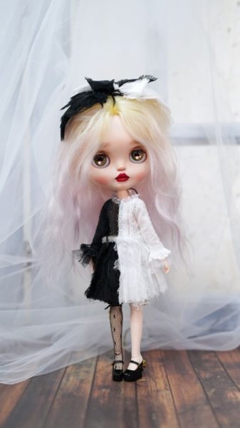 Photo7: Black and white Perfect Angel wings (2 ways to use) (7)