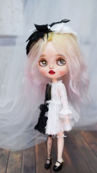 Photo9: Black and white Perfect Angel wings (2 ways to use) (9)