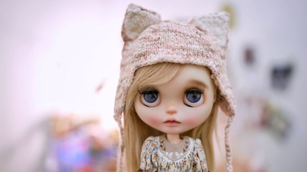 Photo2: cream pink kitty hat (2)