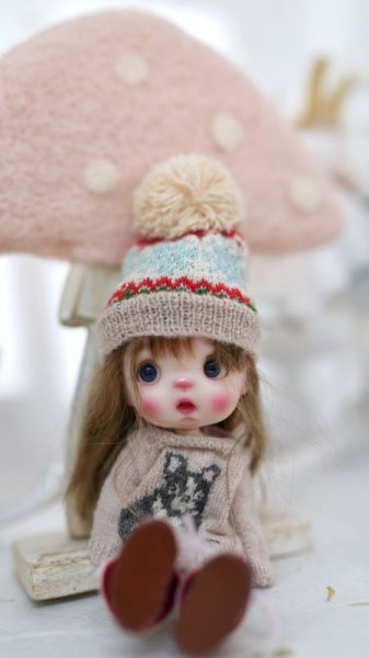 Photo4: cream bulldog sweater (4)