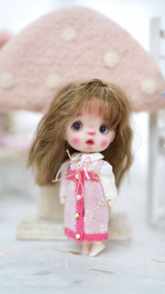 Photo8: pink girly Gucci hand knit dress 2 way (8)