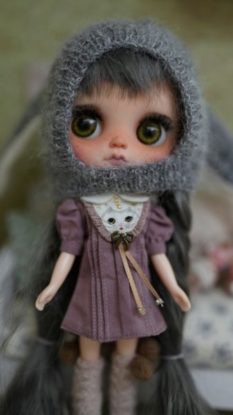 Photo3: cream twist pompom leg warmers (3)