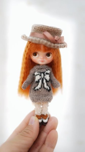 Photo5: camel bowknot hat (5)