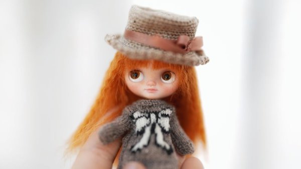 Photo7: camel bowknot hat (7)