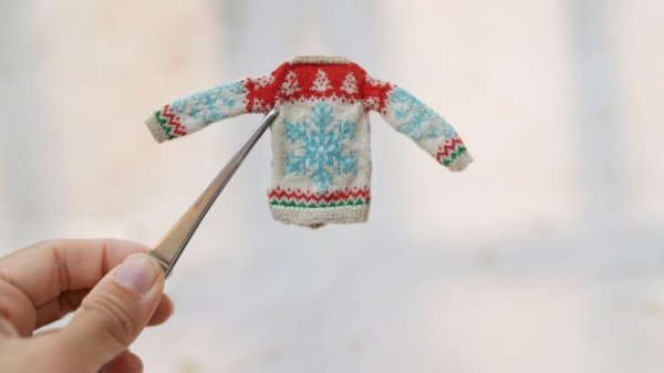 Photo2: snowflakes  detailed sweater (2)