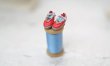 Photo1: red and sky blue bowknots shoes(of limited Rabbit Set) (1)