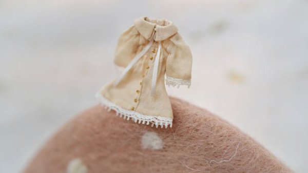 Photo1: cream baby dress (1)