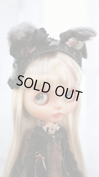 Photo5: Limited works night elf kitty flower bowknot headband (5)